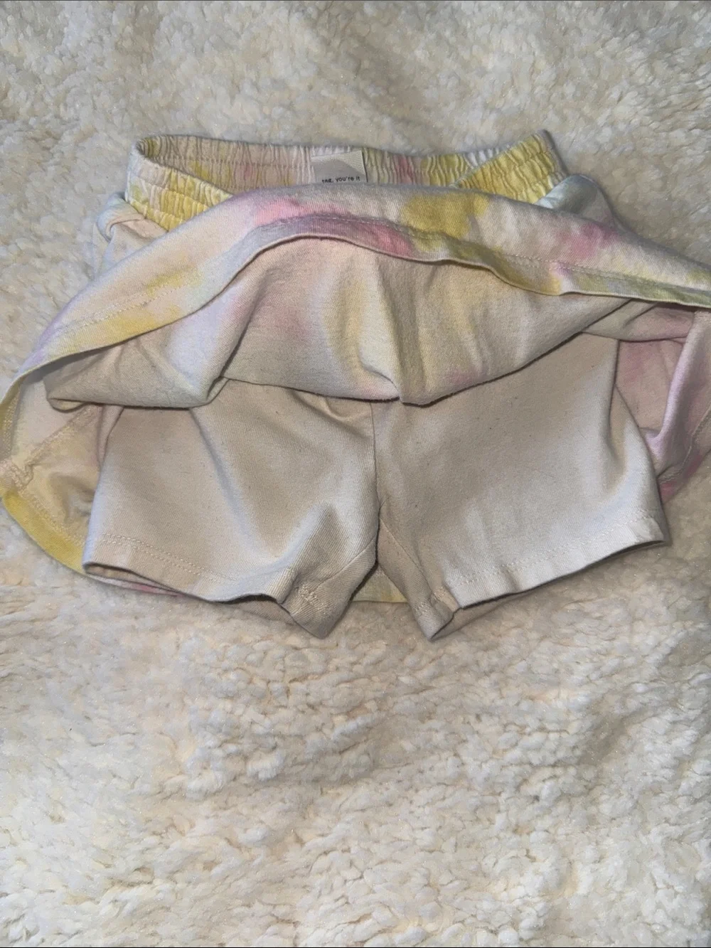 Old Navy Girls Pastel Tie-Dye Skirt - Pink & Yellow